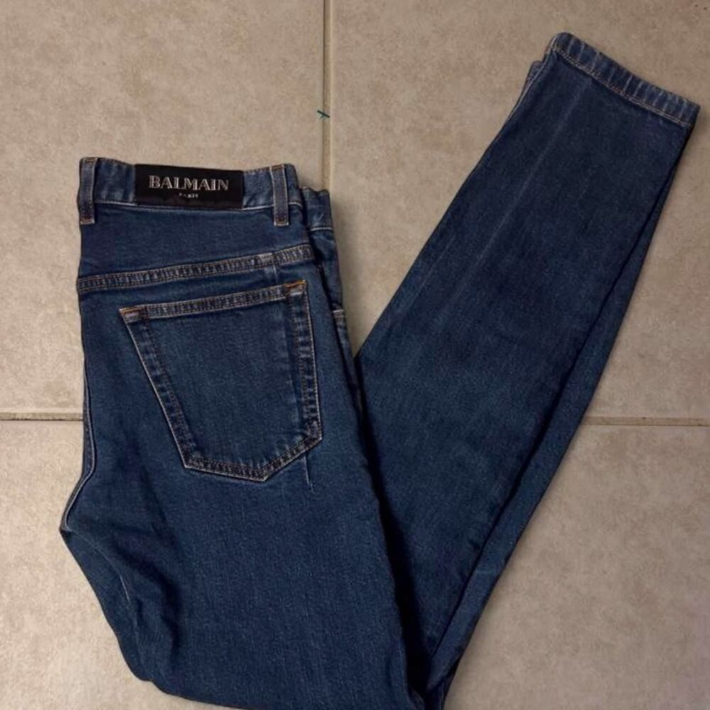 (2019) Authentic Balmain Paris Slim-Fit Jeans — 31